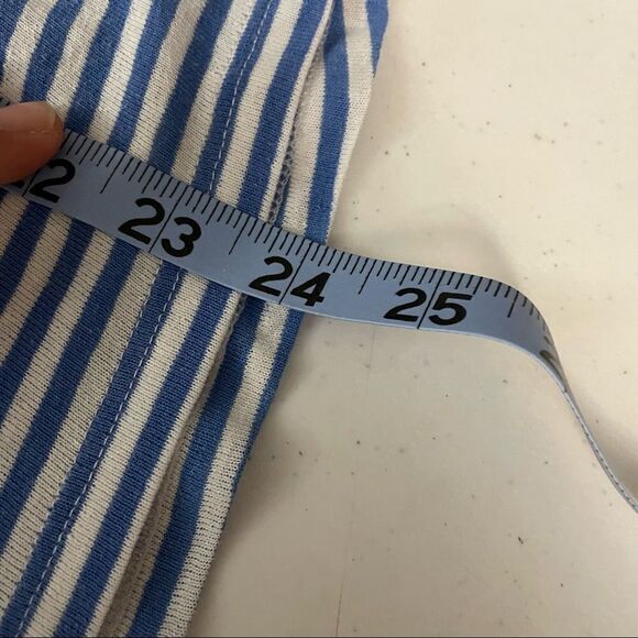 J.Jill Linen Blend Short sleeve Top with Twist Sleeve,opal blue sz small petite - Picture 10 of 10